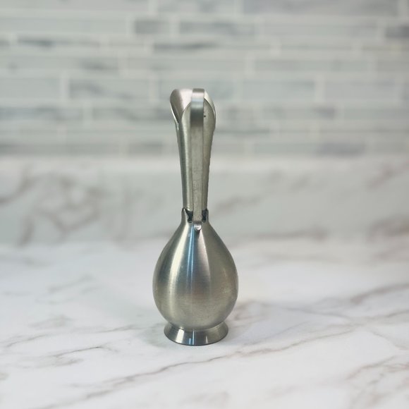 Elegant Mini Pewter Metal Pitcher Bud Vase Haugrud Norway Scandinavian MCM - Picture 3 of 6